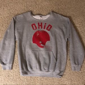 Ohio State Buckeyes Helmet Crewneck
